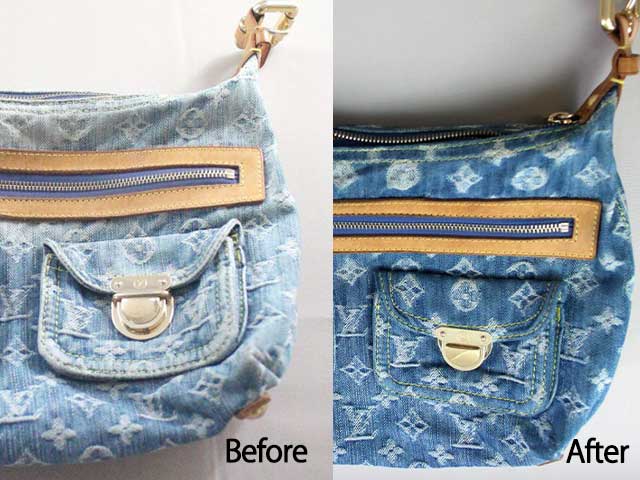 ルイヴィトンデニムのビフォーアフター