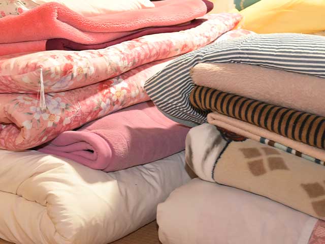 クリーニング前の布団