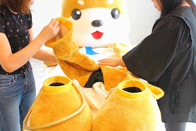 修繕作業中