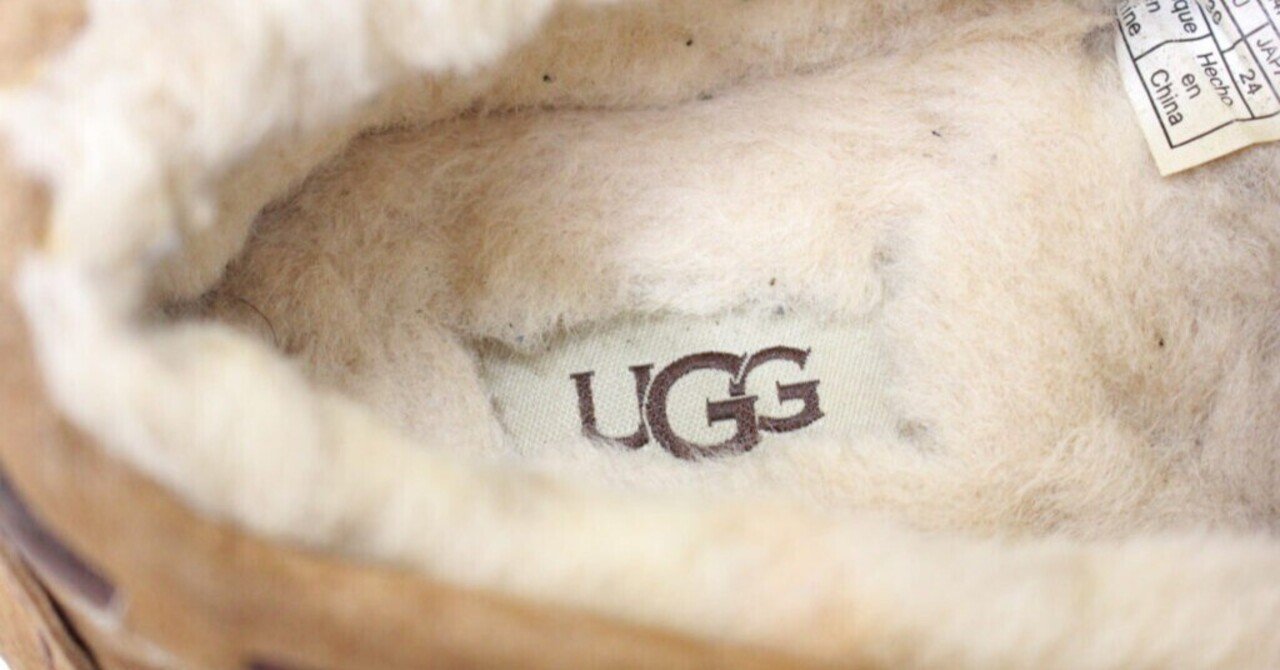 UGGモカシンのカビと汚れ