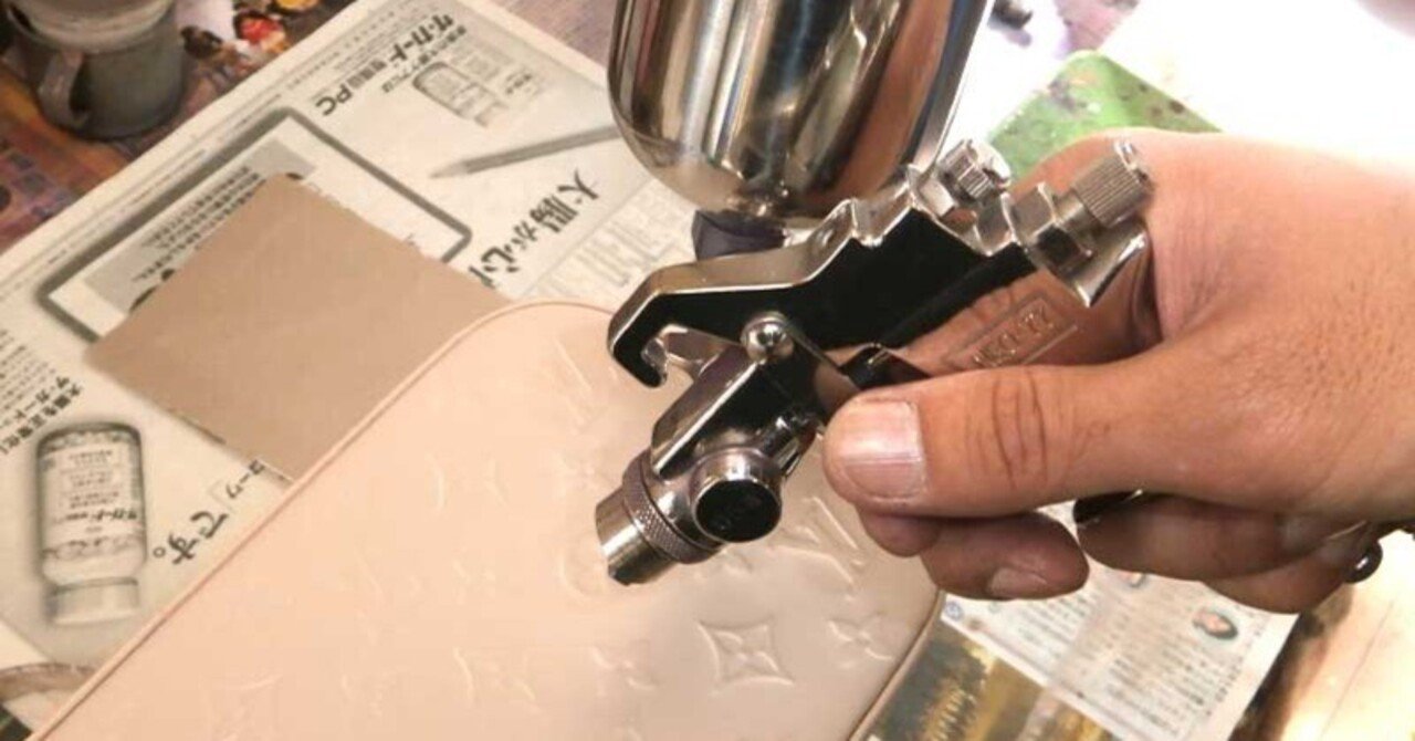 革バッグの角スレ・持ち手の補色