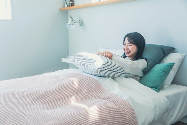 寝具を使う暮らしのイメージ。